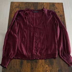 Abercrombie & Fitch Deep Red Blouse